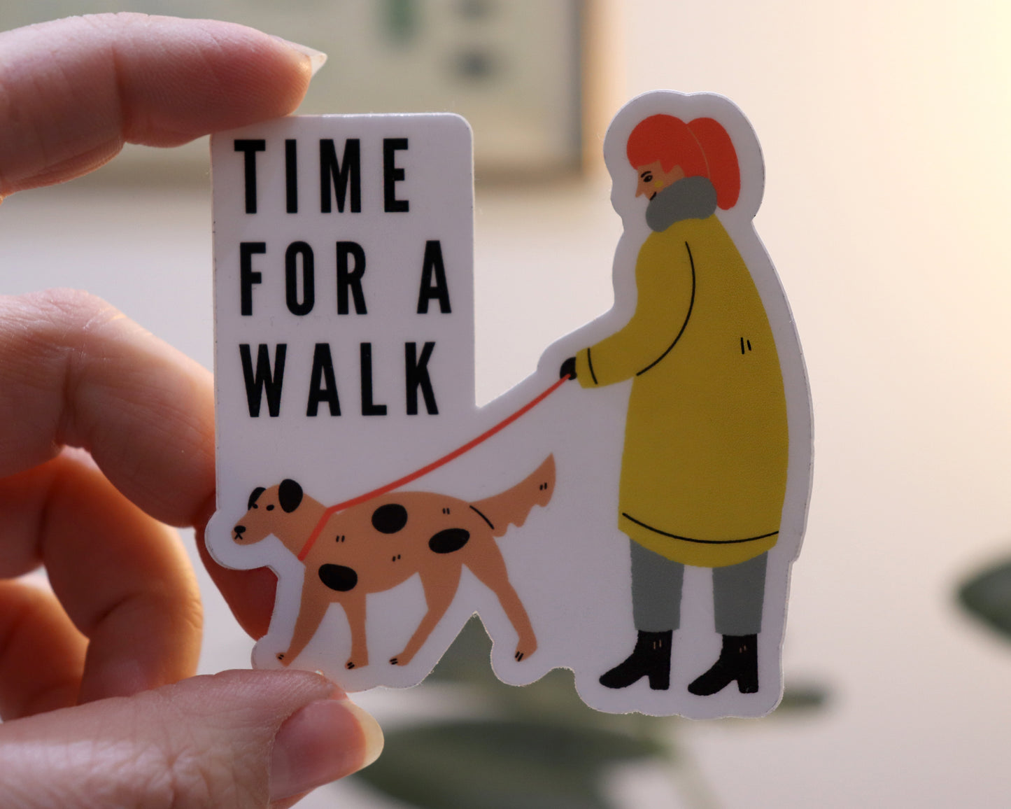 Vinyl-Sticker Time for a Walk