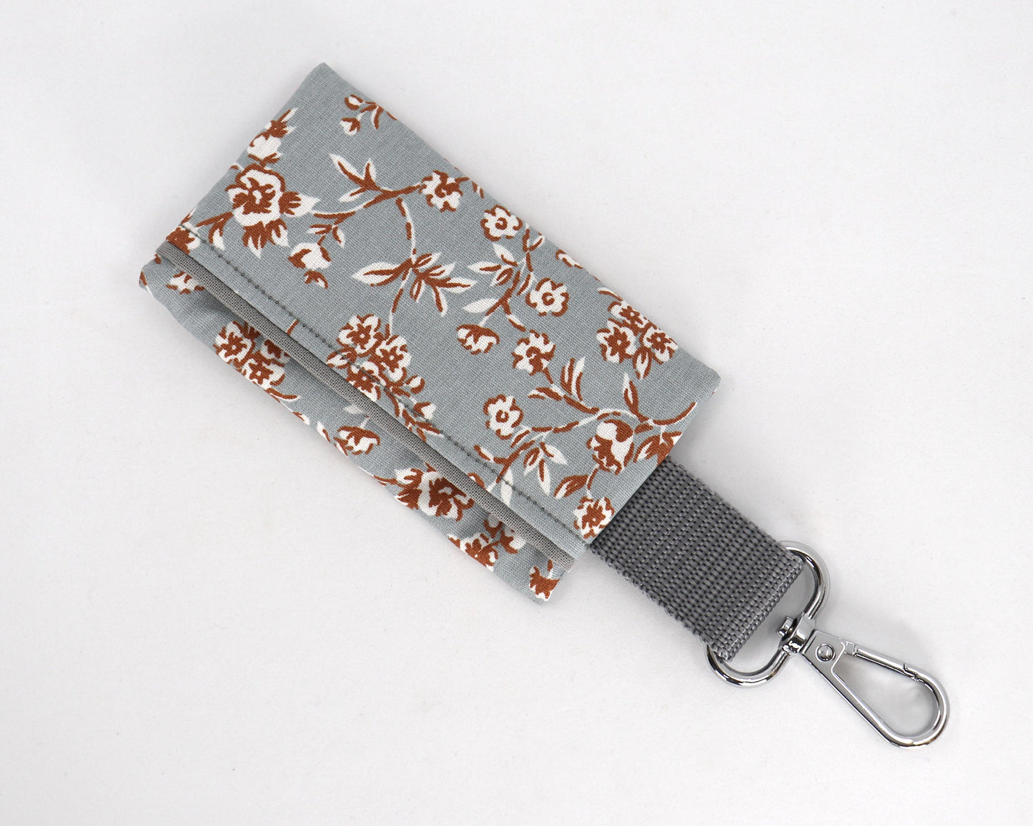 Hundetütenspender graue Blumen - beschichtet