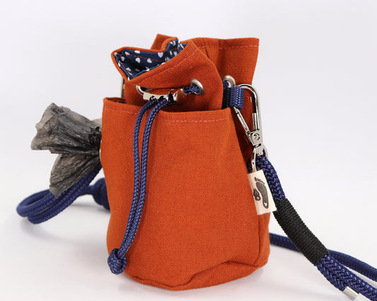 Limited Edition - Leckerlibeutel für Hunde - Kaia rusty marine - Gassitasche mit Tütenspender