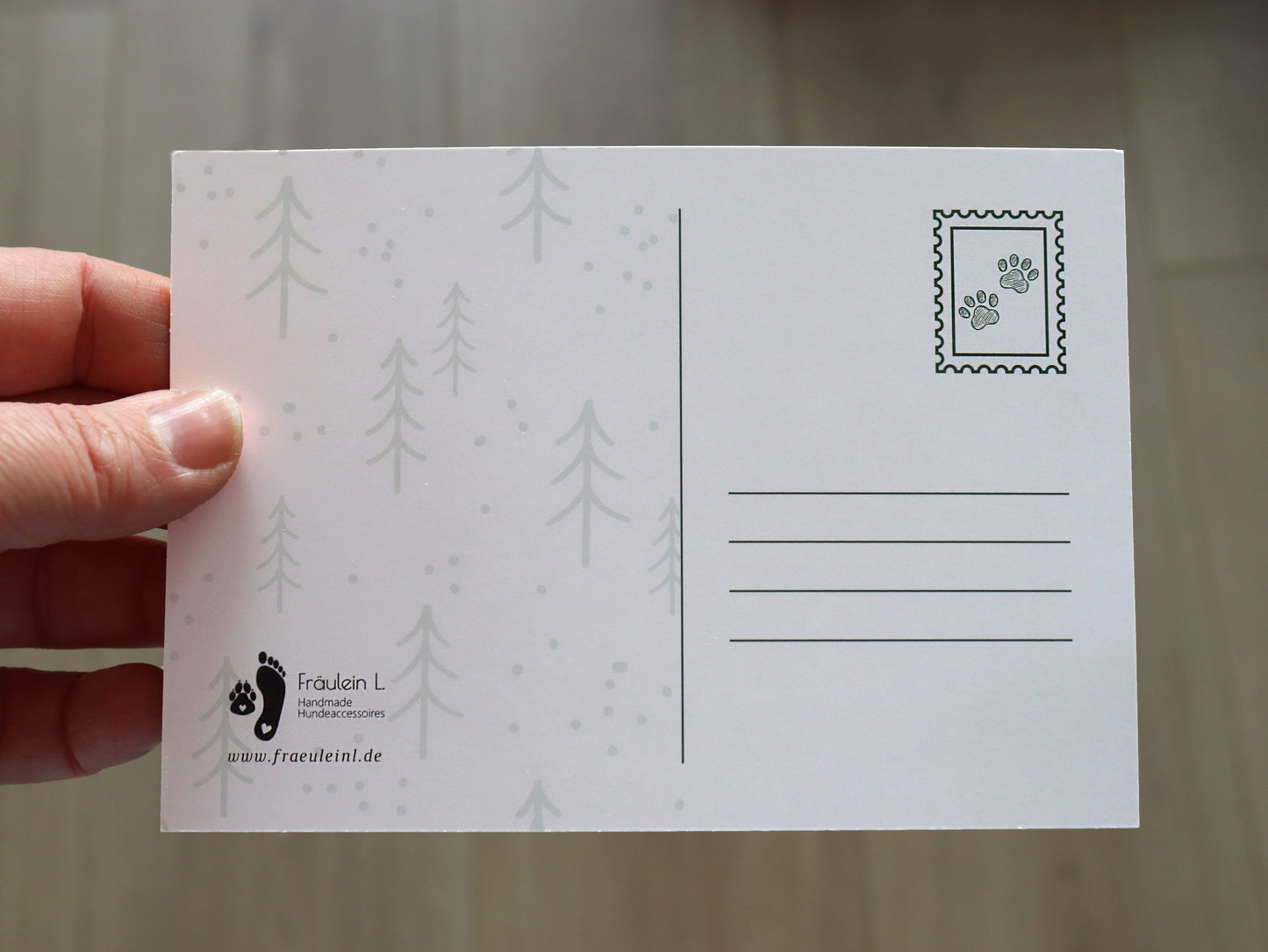 Weihnachtskarte "Warm Hugs & Wagging Tails"