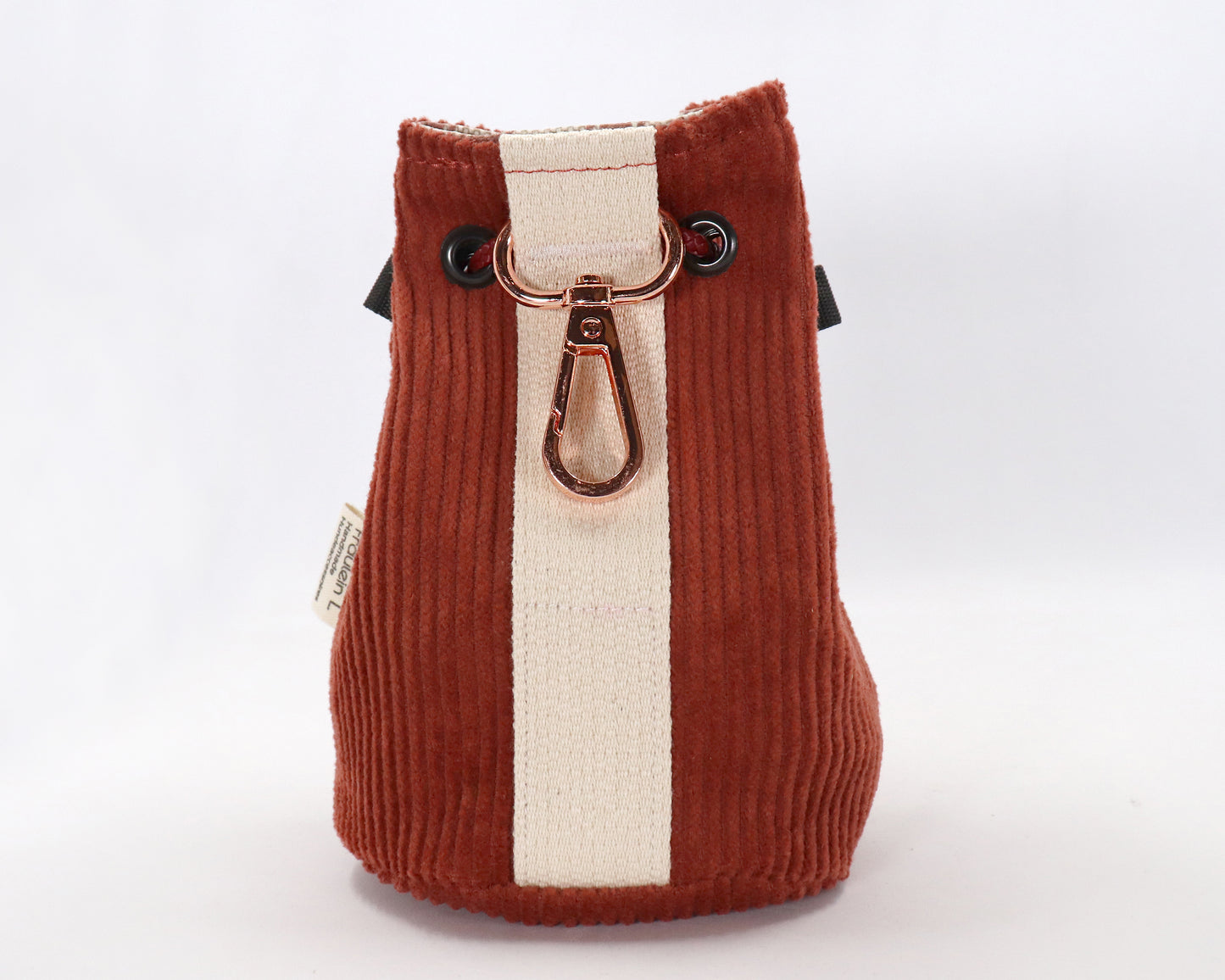 Leckerlibeutel für Hunde - Kiki Cord rostrot - innen beschichtet