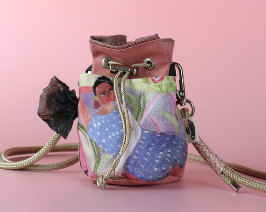 Leckerlibeutel für Hunde - Kaia Puderrosa - Gassitasche mit Tütenspender