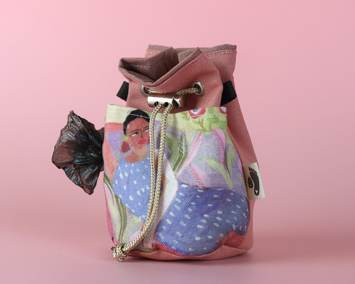 Leckerlibeutel für Hunde - Kaia Puderrosa - Gassitasche mit Tütenspender