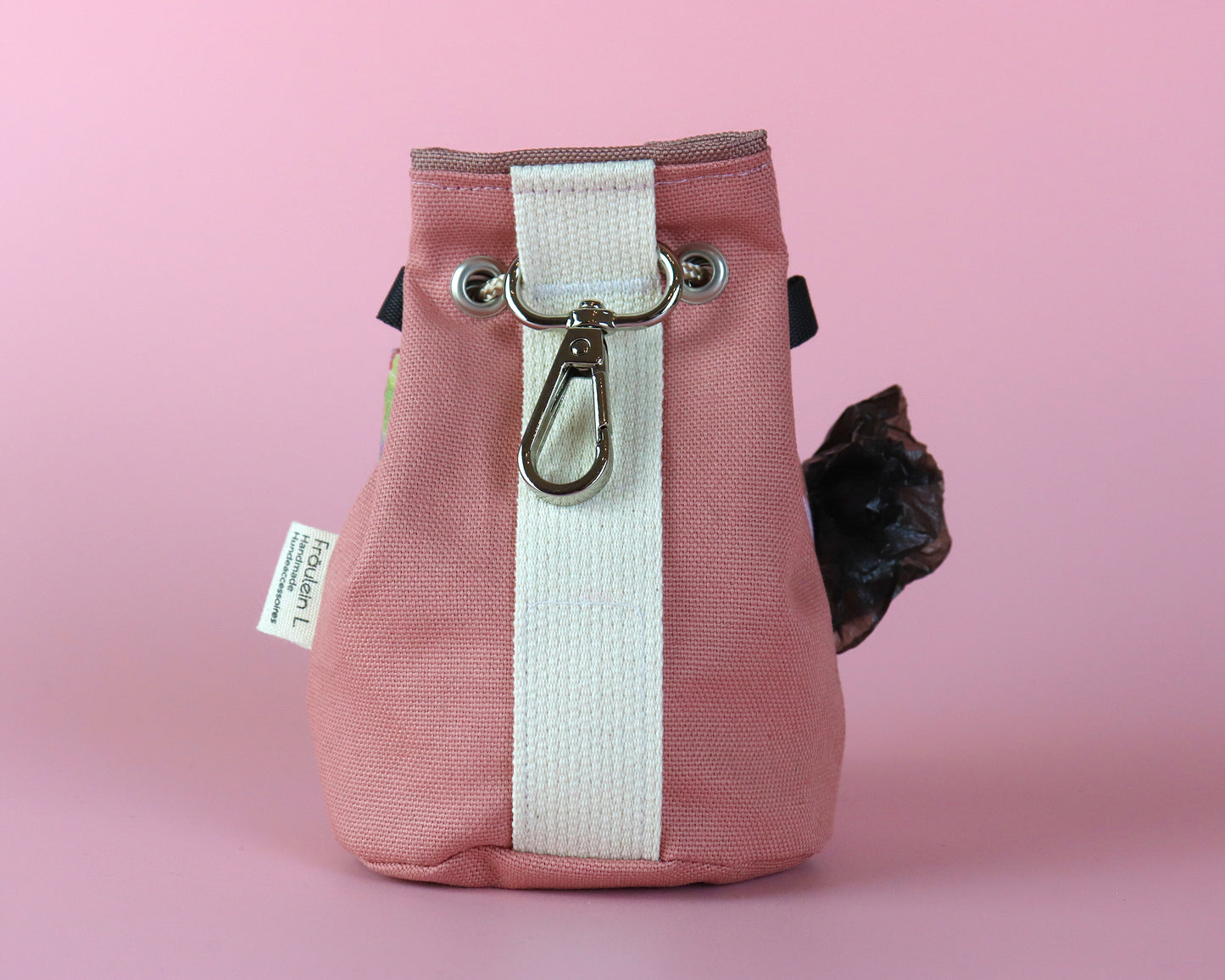 Leckerlibeutel für Hunde - Kaia Puderrosa - Gassitasche mit Tütenspender