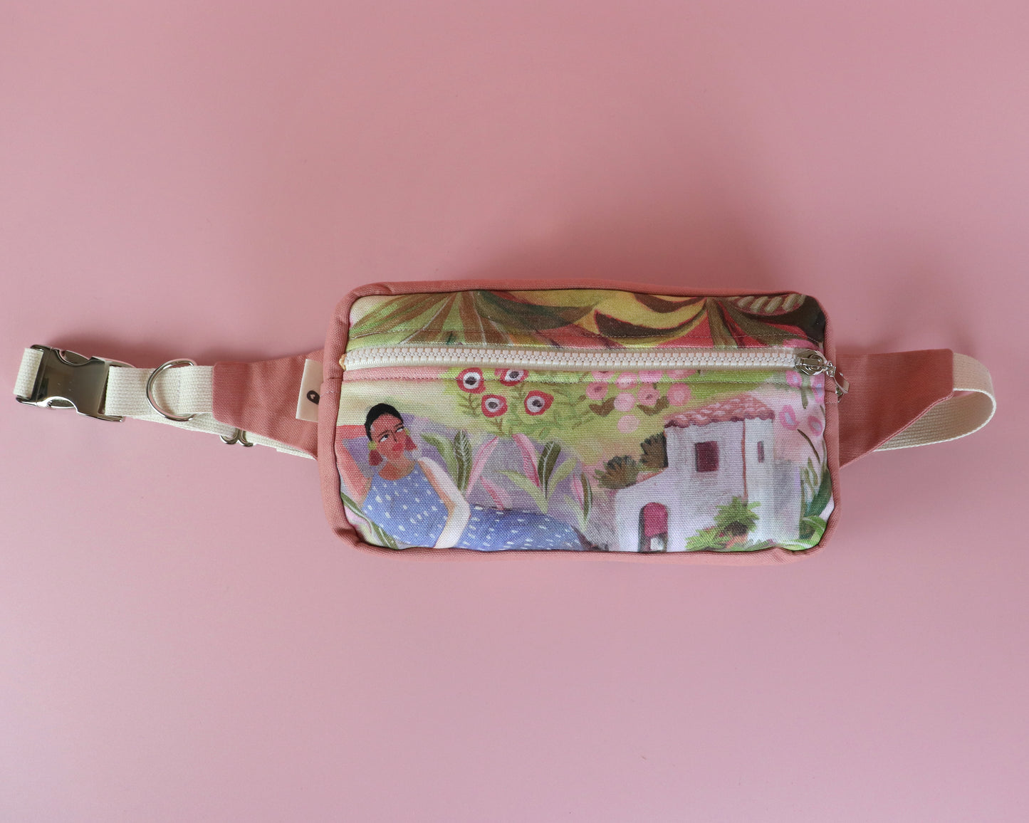 Handmade Gassitasche / Bauchtasche Kadu puderrosa