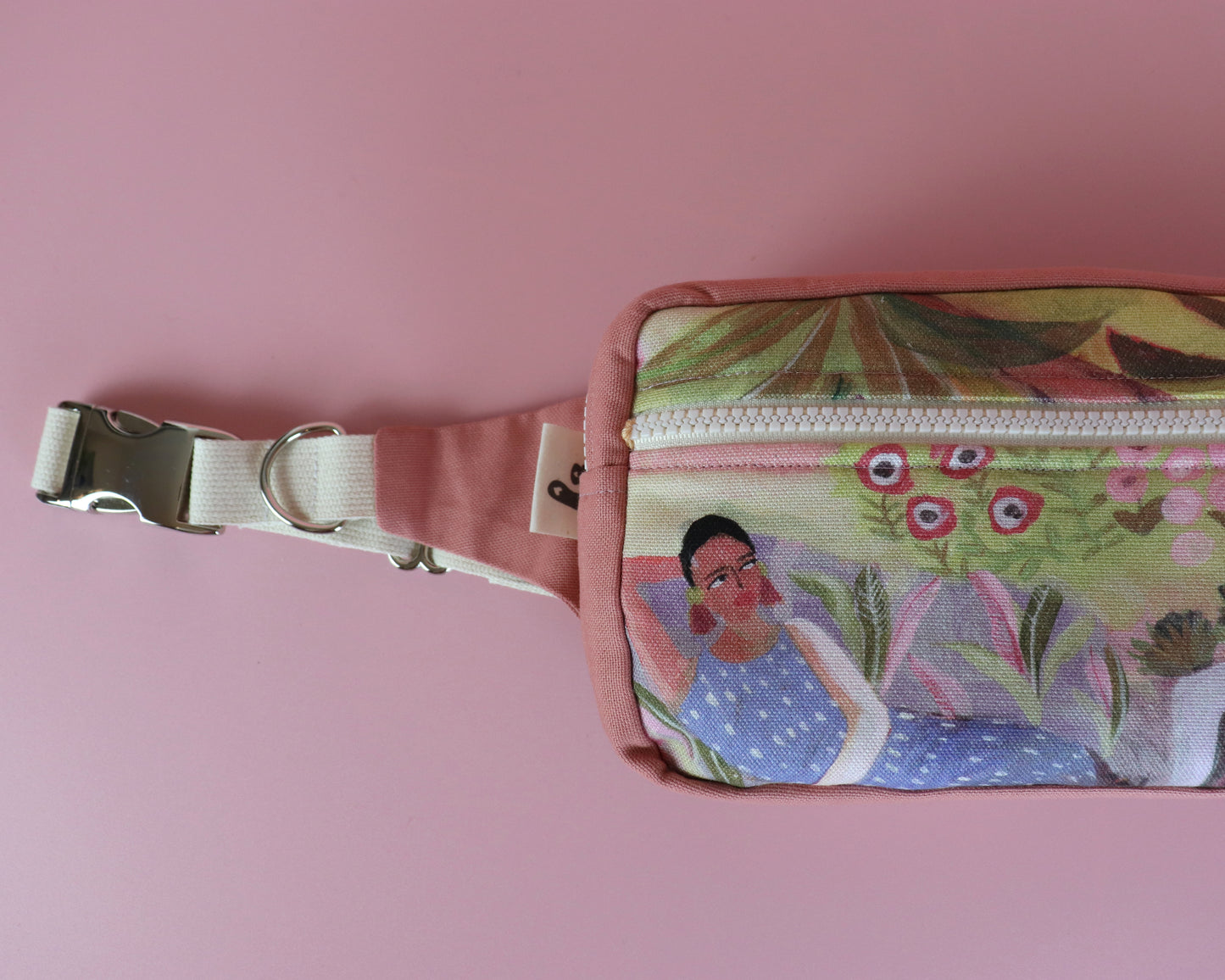 Handmade Gassitasche / Bauchtasche Kadu puderrosa