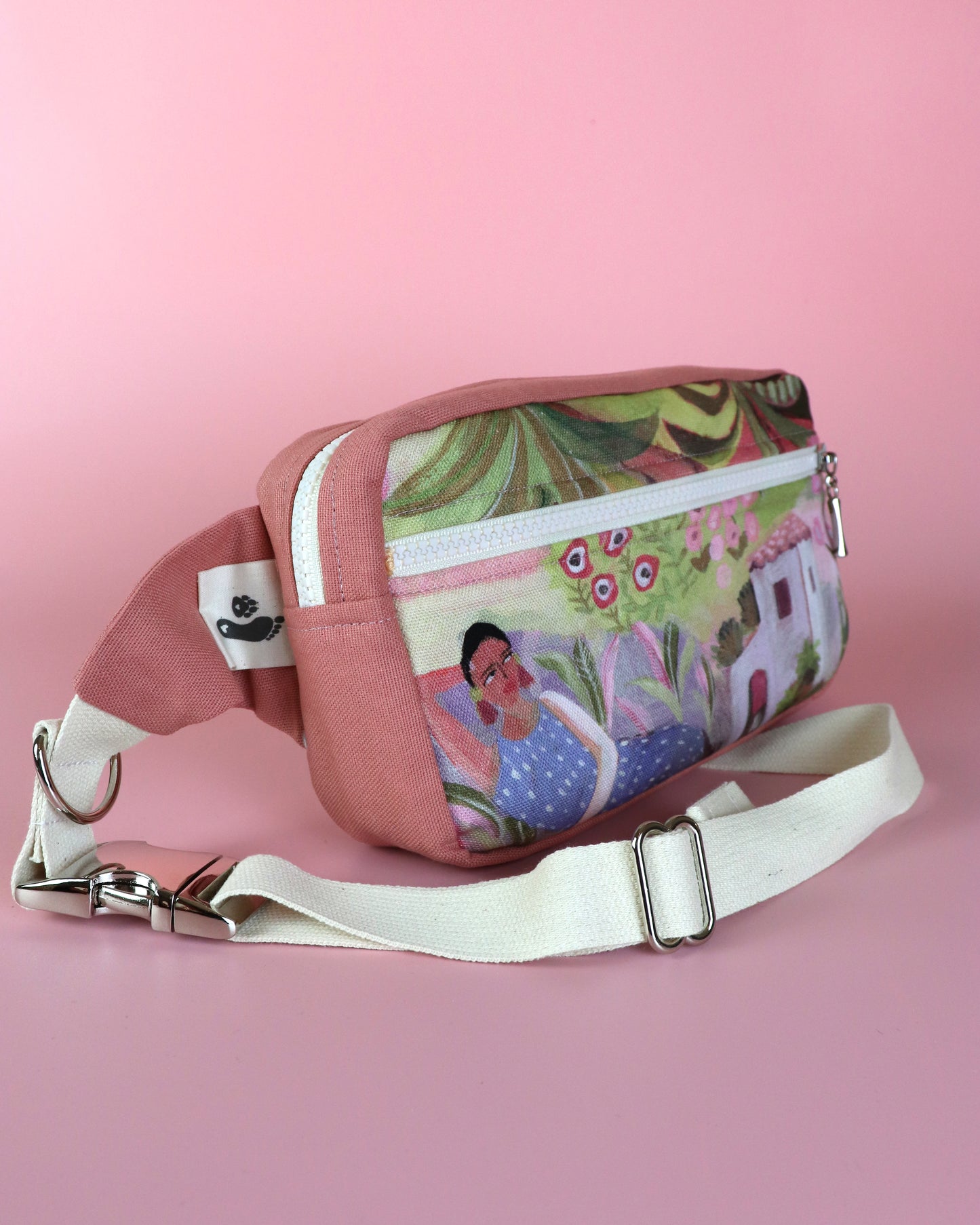 Handmade Gassitasche / Bauchtasche Kadu puderrosa