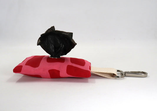 Hundetütenspender rot rosa - beschichtet