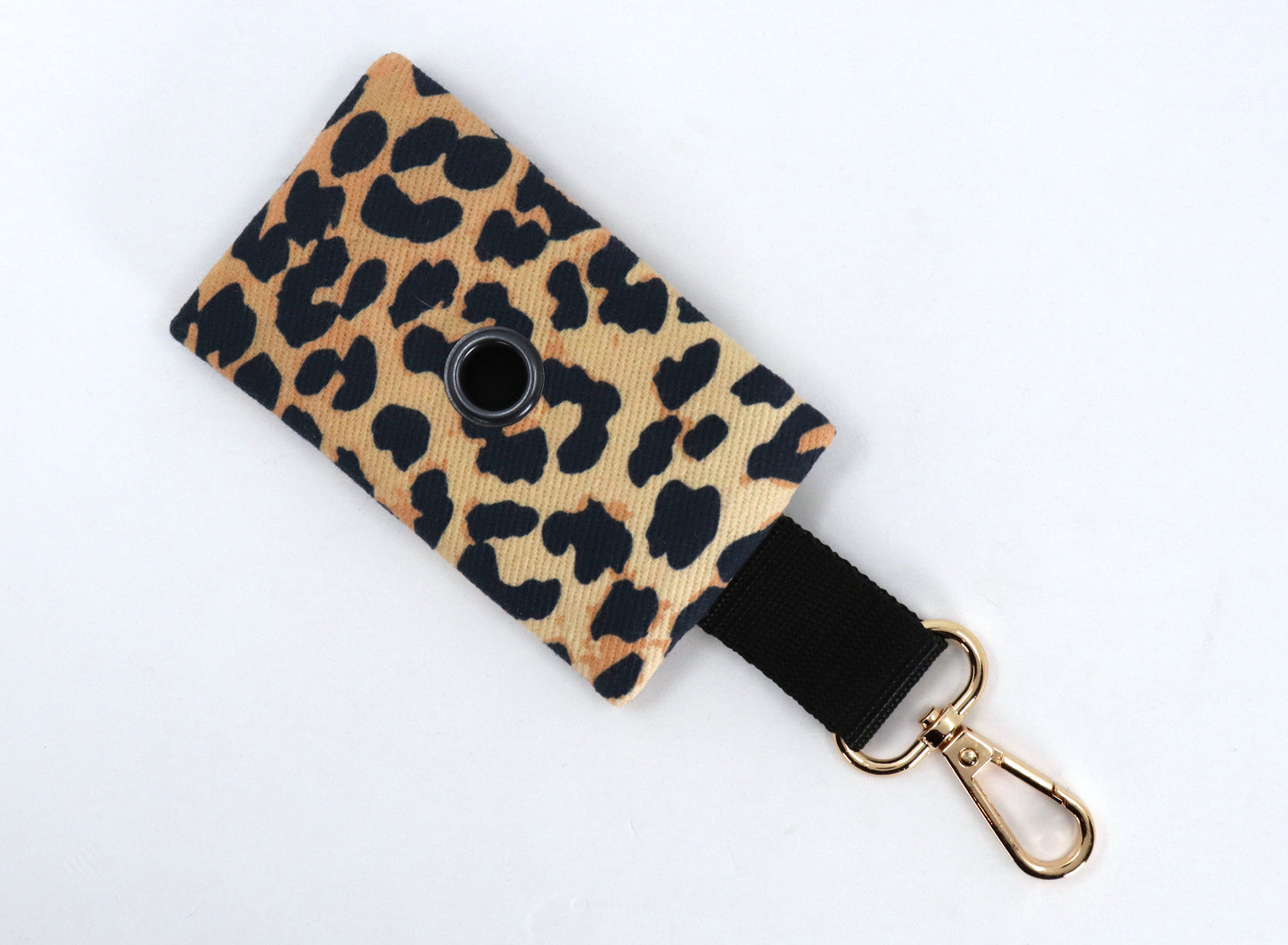 Leckerlibeutel für Hunde - Kaia schwarz Leopard 3  - Gassitasche mit Tütenspender