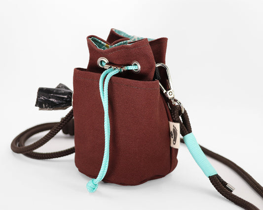 Leckerlibeutel für Hunde - Kaia Minzschokolade - Gassitasche mit Tütenspender